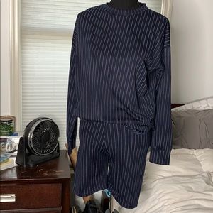 PrettyLittleThing Pin Stripe Set